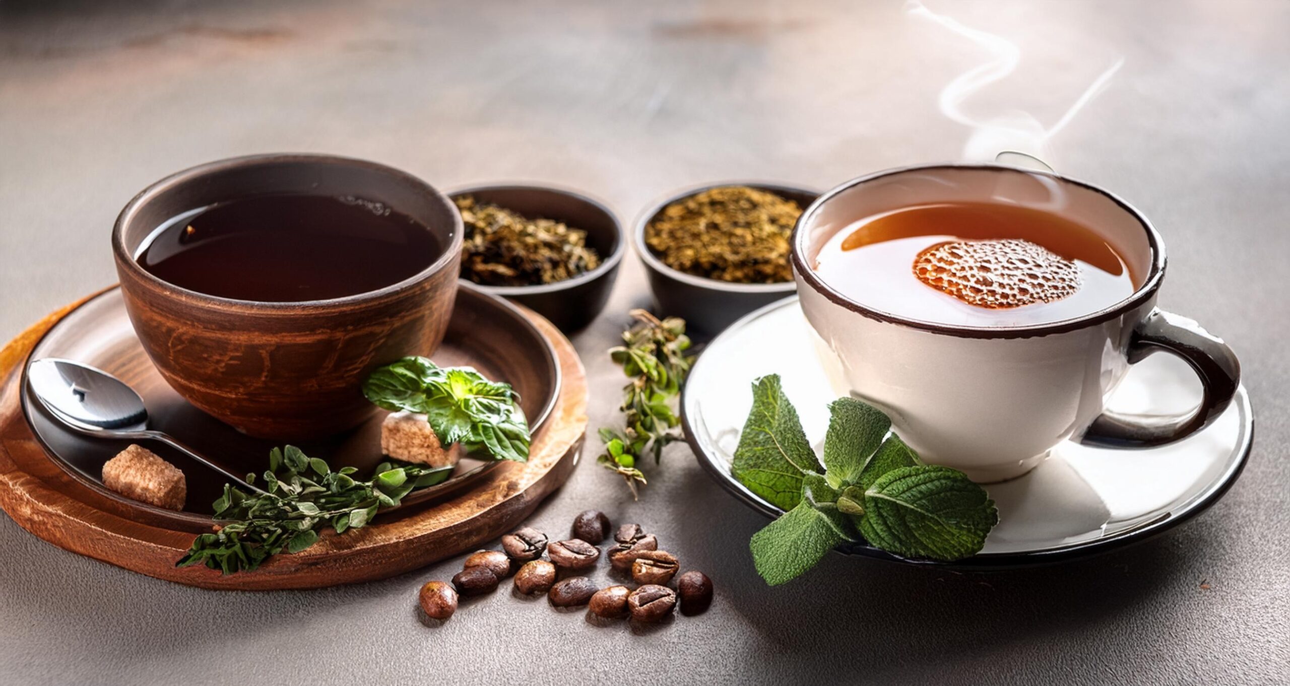 The Health Benefits of Herbal Tea and Coffee